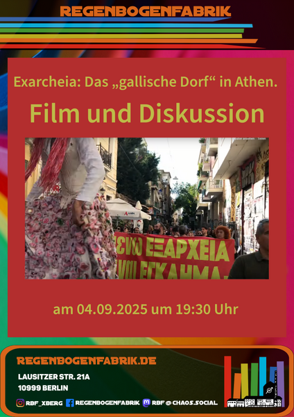 "Exarcheia: Das „gallische Dorf“ in Athen" - Film & Diskussion im RegenbogenKino