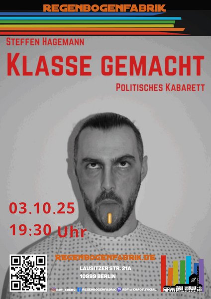 "Klasse gemacht" - Politisches Kabarett im RegenbogenKino