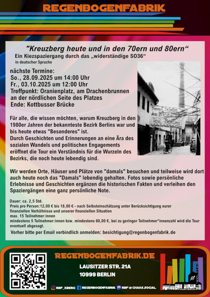 "Kreuzberg heute und in den 70ern und 80ern" - Kiezspaziergang