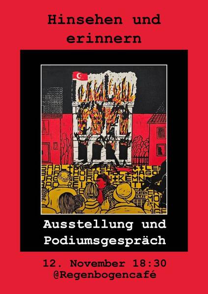 "Hinsehen und erinnern" - Ausstellung & Podiumsgespräch im RegenbogenCafé
