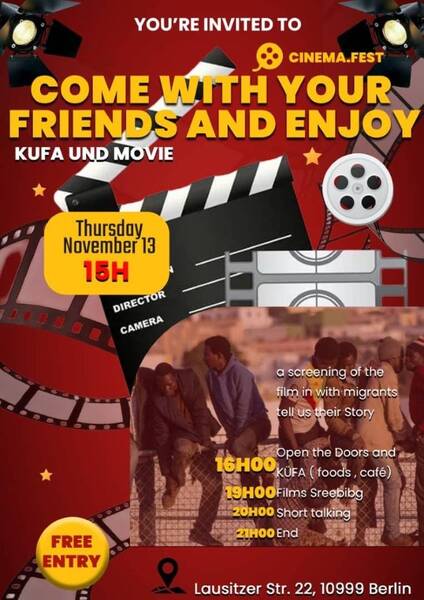 "cinema.fest – Küfa and Movie" - im RegenbogenCafé