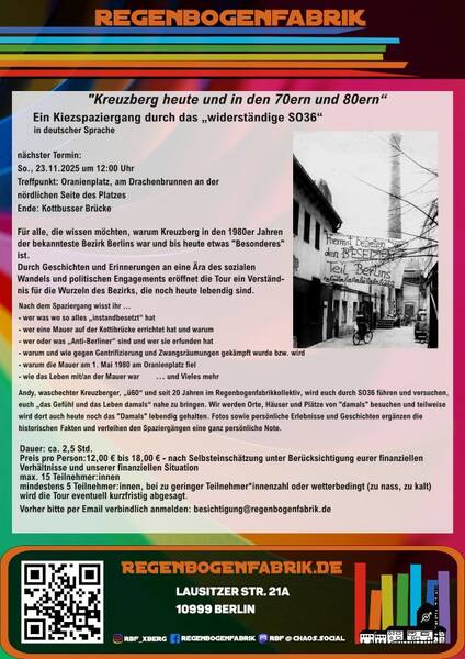 "Kreuzberg heute und in den 70ern und 80ern" - ein Kiezspaziergang