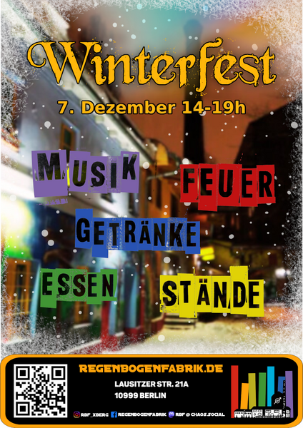 "Winterfest in der Regenbogenfabrik"