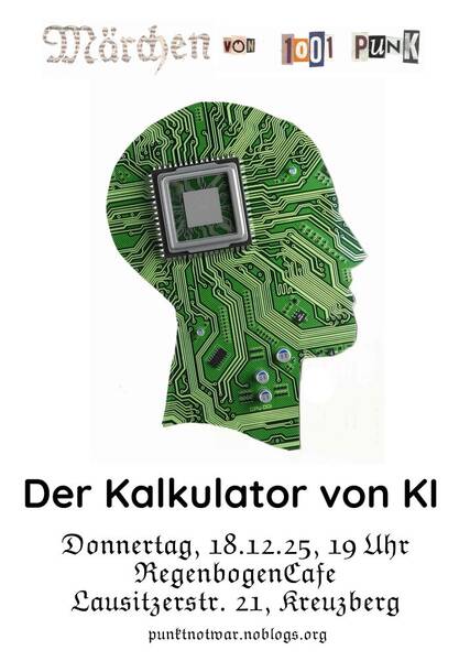 "Der Kalkulator von KI" - Lesung im RegenbogenCafé | Entfällt!