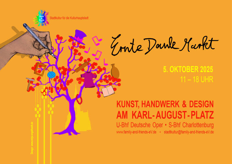 Kunst, Handwerk & Design zum Erntedank rund um den Karl-August-Platz