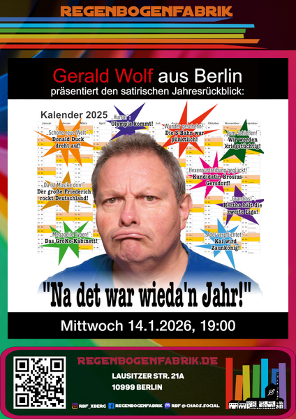 "Na det war wieda `n Jahr!" - Satirischer Jahresrückblick im RegenbogenKino