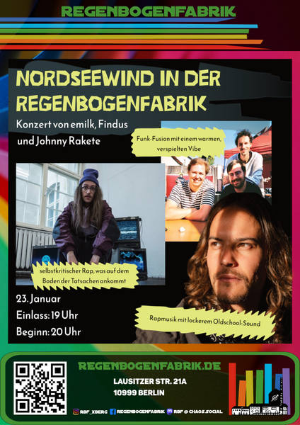 "Nordseewind in der Regenbogenfabrik" - Konzert im Kino