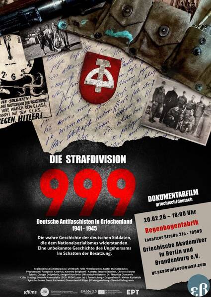 "Die Strafdivision 999" - Dokumentarfilm im RegenbogenKino