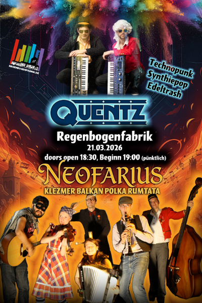 "Quentz & Neofarius" - Konzert im RegenbogenKino