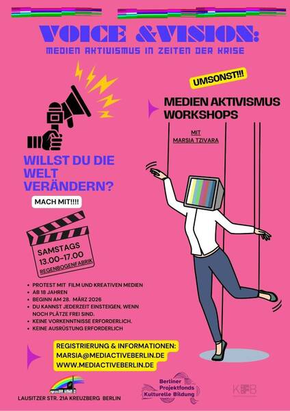 "Voice & Vision": Medien-Workshop im RegenbogenKino