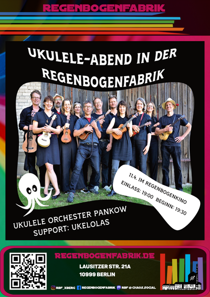 "Ukulele Orchester Pankow und die Ukelolas" - Konzert im RegenbogenKino