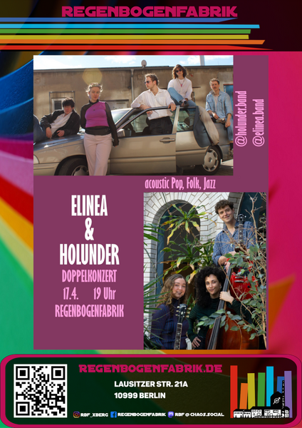 "Elinea und Holunder" - Doppelkonzert im RegenbogenKino
