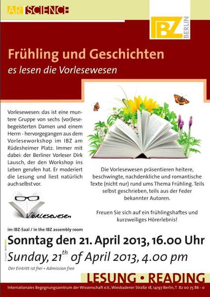 Es lesen: die Vorlesewesen!