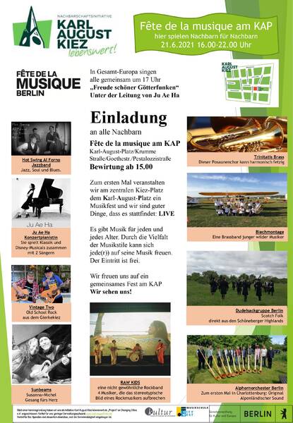 Fete de la Musique auf dem Karl-August-Platz