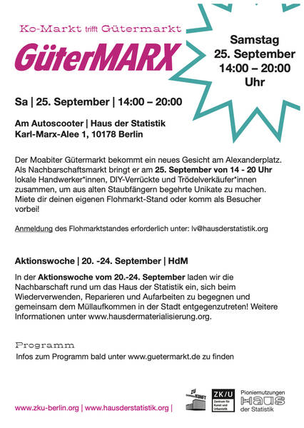 GüterMARX @ Haus der Statistik