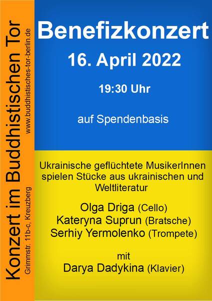 Benefizkonzert im Buddhistischen Tor