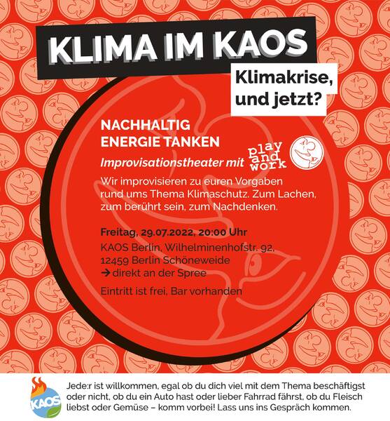  Klima im KAOS - Klimakrise, und jetzt? // "Nachhaltig Energie tanken" // Improvisationstheater von play&work