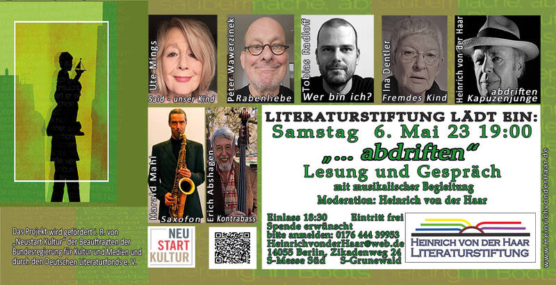 "abdriften" | Literatur-Salon der Heinrich von der Haar Literaturstiftung