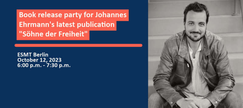 Book release party for Johannes Ehrmann's latest publication "Söhne der Freiheit"