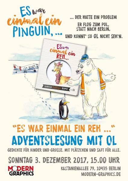 Adventlesung mit OL bei Modern Graphics Kastzanienallee