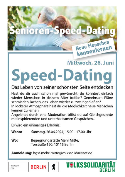Senioren - Speed - Dating