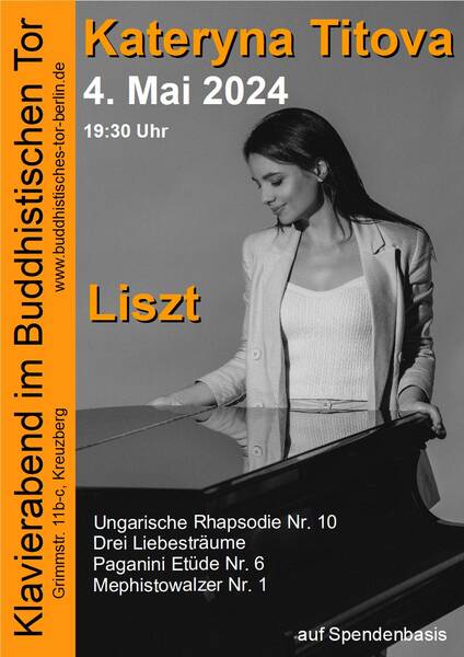Klavierabend im Buddhistischen Tor