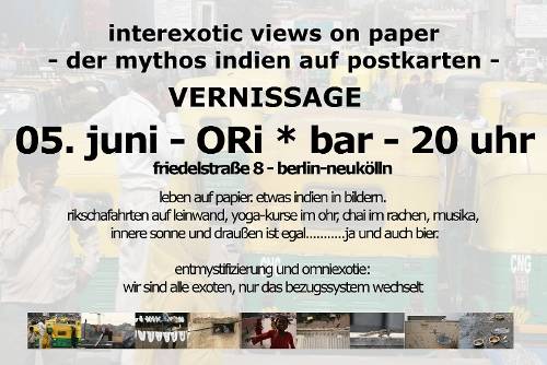 EXHIBITION: interexotic views on paper - der mythos indien auf postkarten