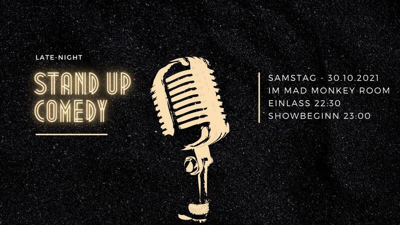 STAND UP COMEDY Late Show (23:00h / Einlass 22:30h) im Comedy Club "Mad Monkey Room" (Prenzlauer Berg, direkt an der U2 Eberswalder Str.) | Eintritt frei