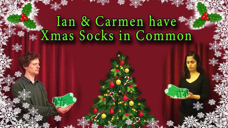 Ian and Carmen have Xmas Socks in common _ English Comedy Show