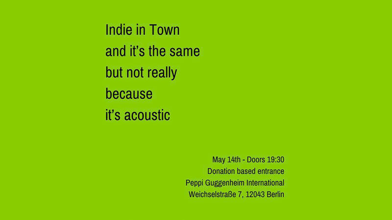 Indie @ Peppi: Indie In Town Acoustic