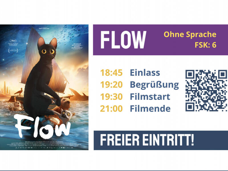 Open Air Kinotag in der Bezirkszentralbibliothek Tempelhof: Flow