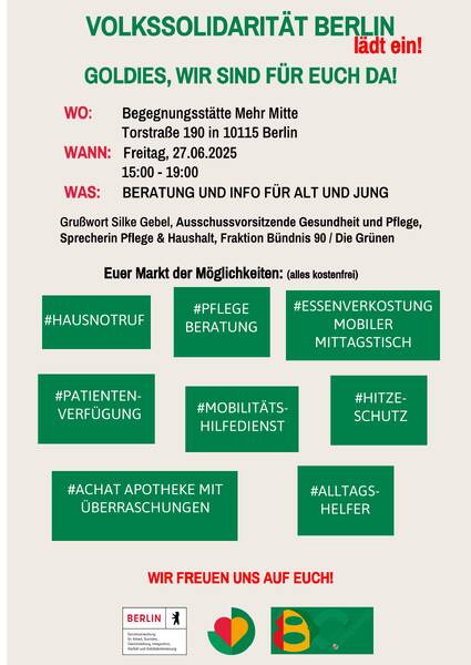 Goldies, wir sind für euch da!