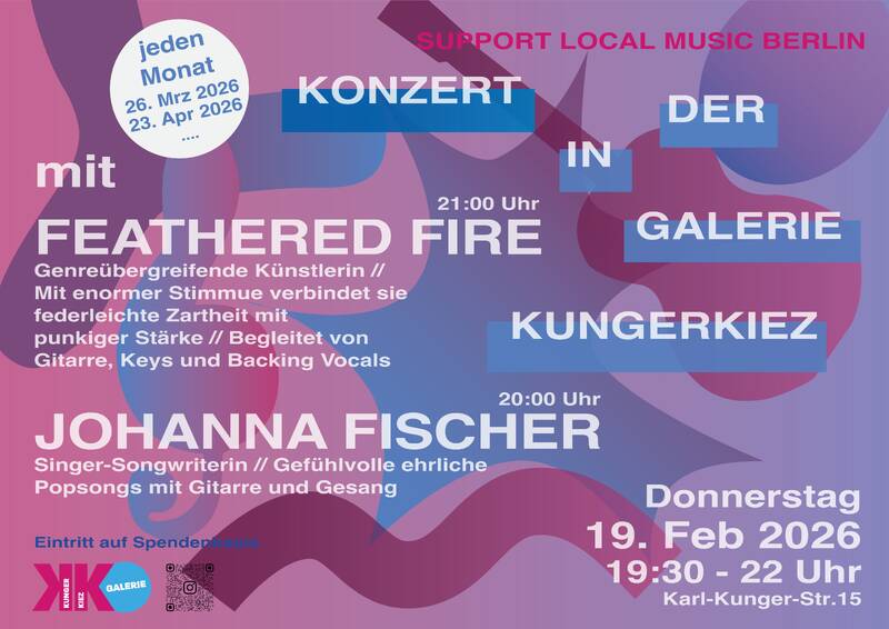 Kiezkonzert No. 9 // Johanna Fischer & Feathered Fire