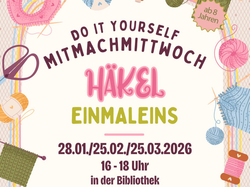 Häkel Einmaleins in der Kurt Tucholsky Bibliothek