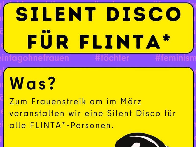 Silent Disco für FLINTA* in der Stadtteilbibliothek Buch