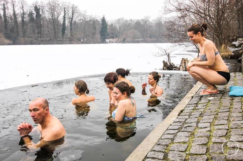 Icedipping - Eisbaden am Plötzensee, Weißensee, Karpfenteich