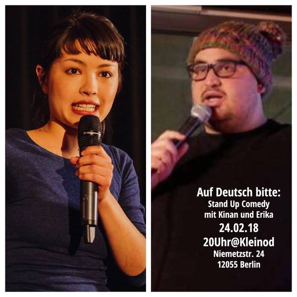 Auf Deutsch Bitte! "Stand up Comedy Show mit Erika Ratcliffe & Kinan Al"