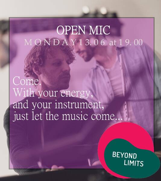 Open Mic - Monday 13.06 at 19.00 