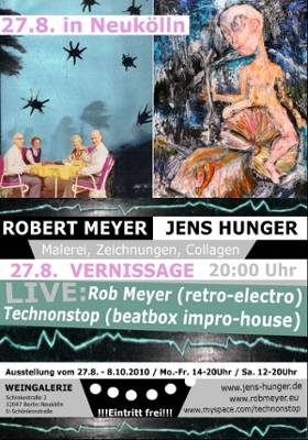 robert meyer - jens hunger / malerei, zeichnungen collagen