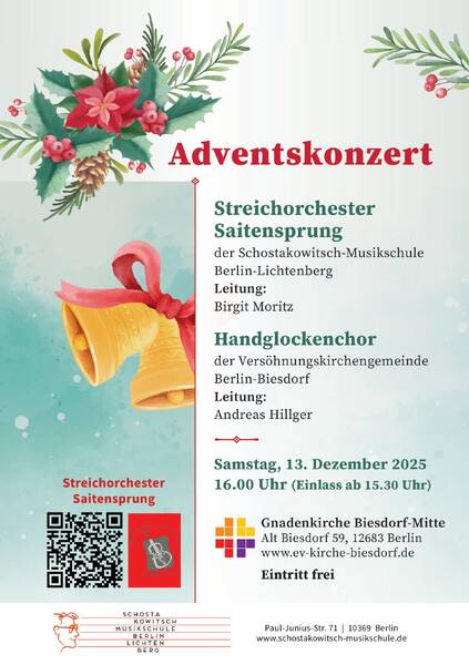 Adventskonzert Streichorchester Saitensprung