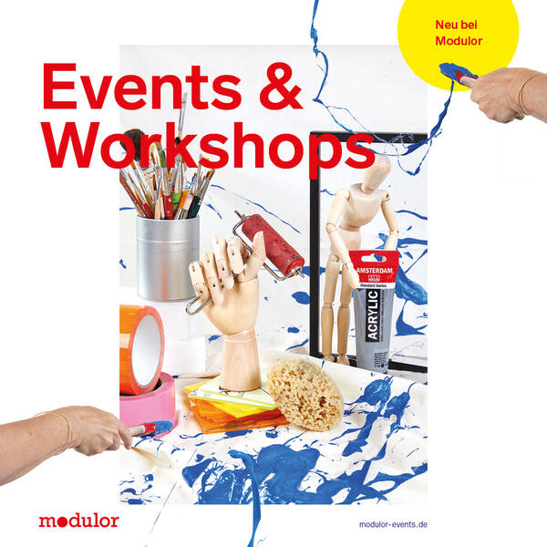 Kreativ-Event bei Modulor mit vielen Live-Sessions - Tape Art, Kalligraphie uvm.