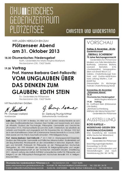 VORTRAG: VOM UNGLAUBEN ÜBER DAS DENKEN ZUM GLAUBEN