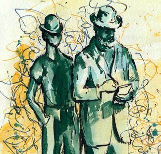 "Urban Sketching" - Skizzierkurs im Norden Berlins, Einführungstag
