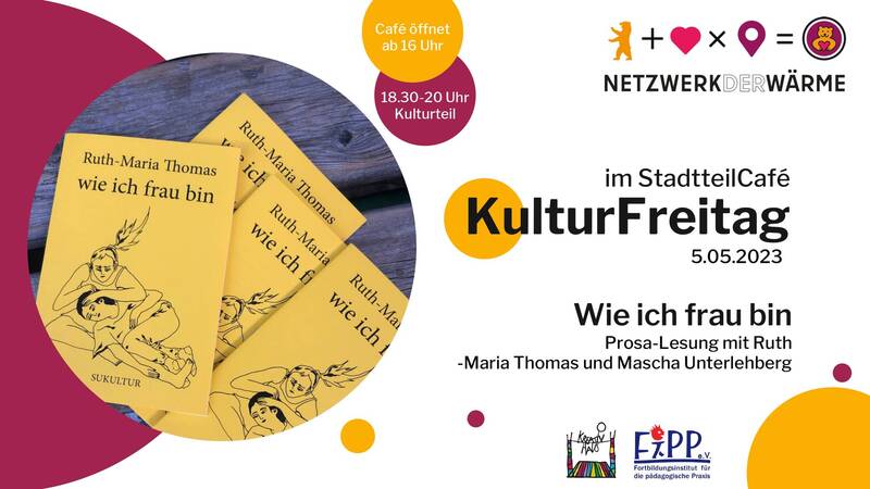 "wie ich frau bin" - Prosa-Lesung mit Ruth-Maria Thomas