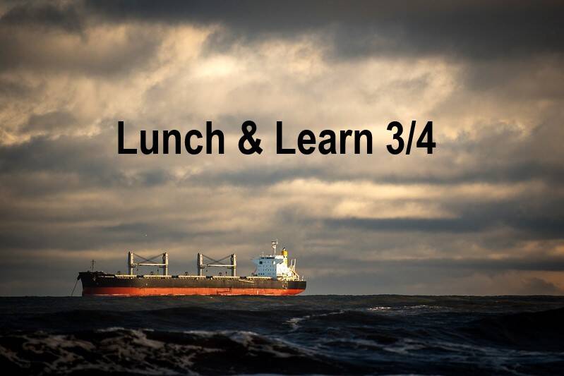 Lunch&Learn (3/4): Klimafolgen des internationalem Warentransports: Anlass zur Sorge?