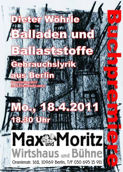 Buchpremiere: Balladen und Ballaststoffe
