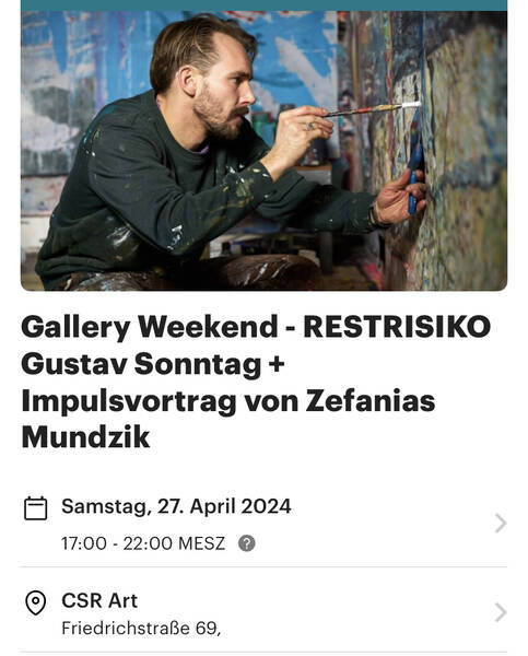 Gallery Weekend - Gustav Sonntag