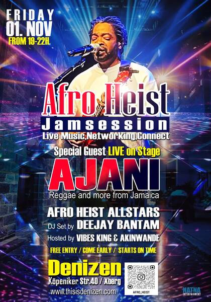 Afro Heist Jam Reggae Concert & Jamsession! 