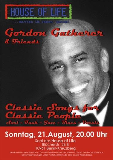 Konzert GORDON GATHERER&FRIENDS im House of Life