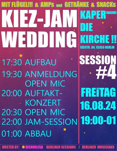 Kiez Jam Wedding Session #4 - Kaper[naum] die Kirche!!